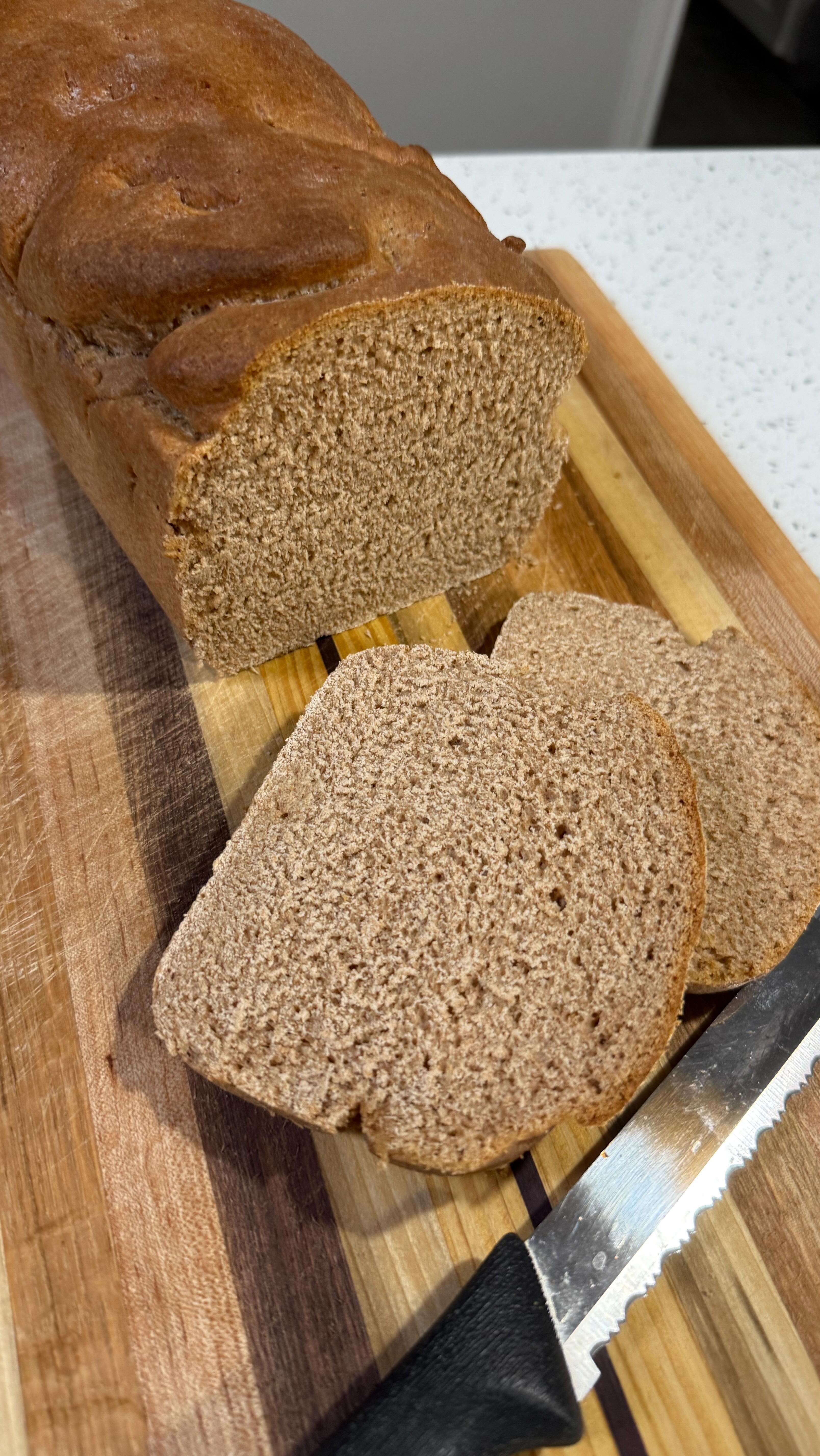 My first loaves of bread 🍞Inspired by my Grandma Maria and encouraged (with lots of guidance) by my DIL Annie & her mom Erin. No mixer, but it was kneaded with lots of love and a little labor - and a reminder it’s never too late to rise. ✨ 

What’s something new you’re ready to try especially as we start a new month??