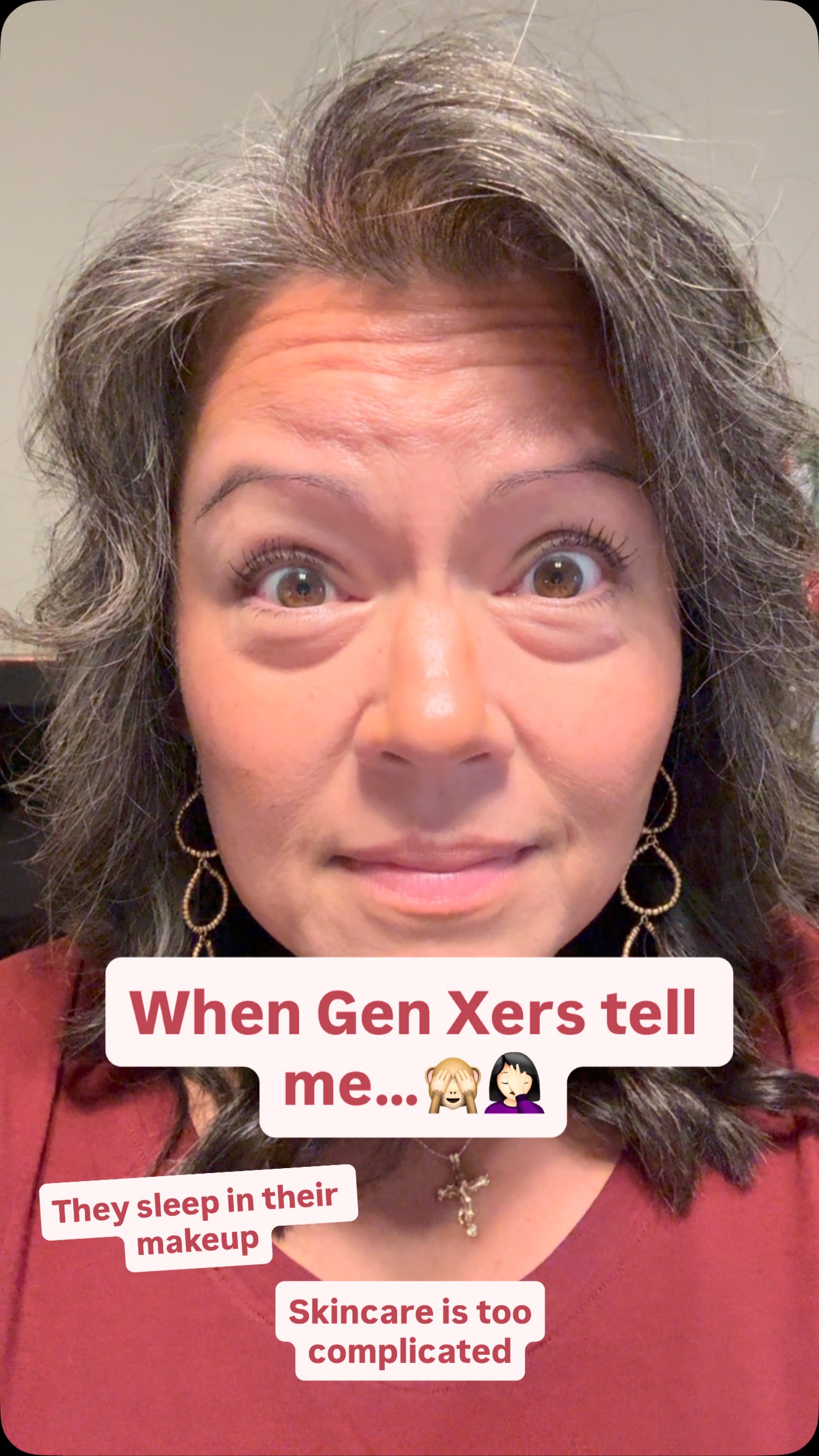 OK, who’s guilty of any one of these or even ones I didn’t list👀🙋🏻‍♀️?

“Skincare is too complicated.’ My Gen X & Boomer beauties… wrinkles, crow’s feet, and a fading glow? That’s complicated. Taking care of it is the Simple part. 

I’ve got a 3-step routine to help you find your glow again—so good you’ll want to build on it! I’ve seen it happen a few times already, myself included!

So now I want to hear from you. Tell me the worst skin care habit you’ve ever had. Or just comment SIMPLE and I’ll send you more info🥰

#antiagingskincare
#koreanskincare
#cleanbeauty
#glowingskin
#skincaretips
#skincarethatworks
#antiagingroutine
#hydratedskin
#antiwrinklesolutions
#genxwomen
#boomerwomen
#womenover40
#womenover50
#emptynesterlife
#aginggracefully
#sliving #joymeter
