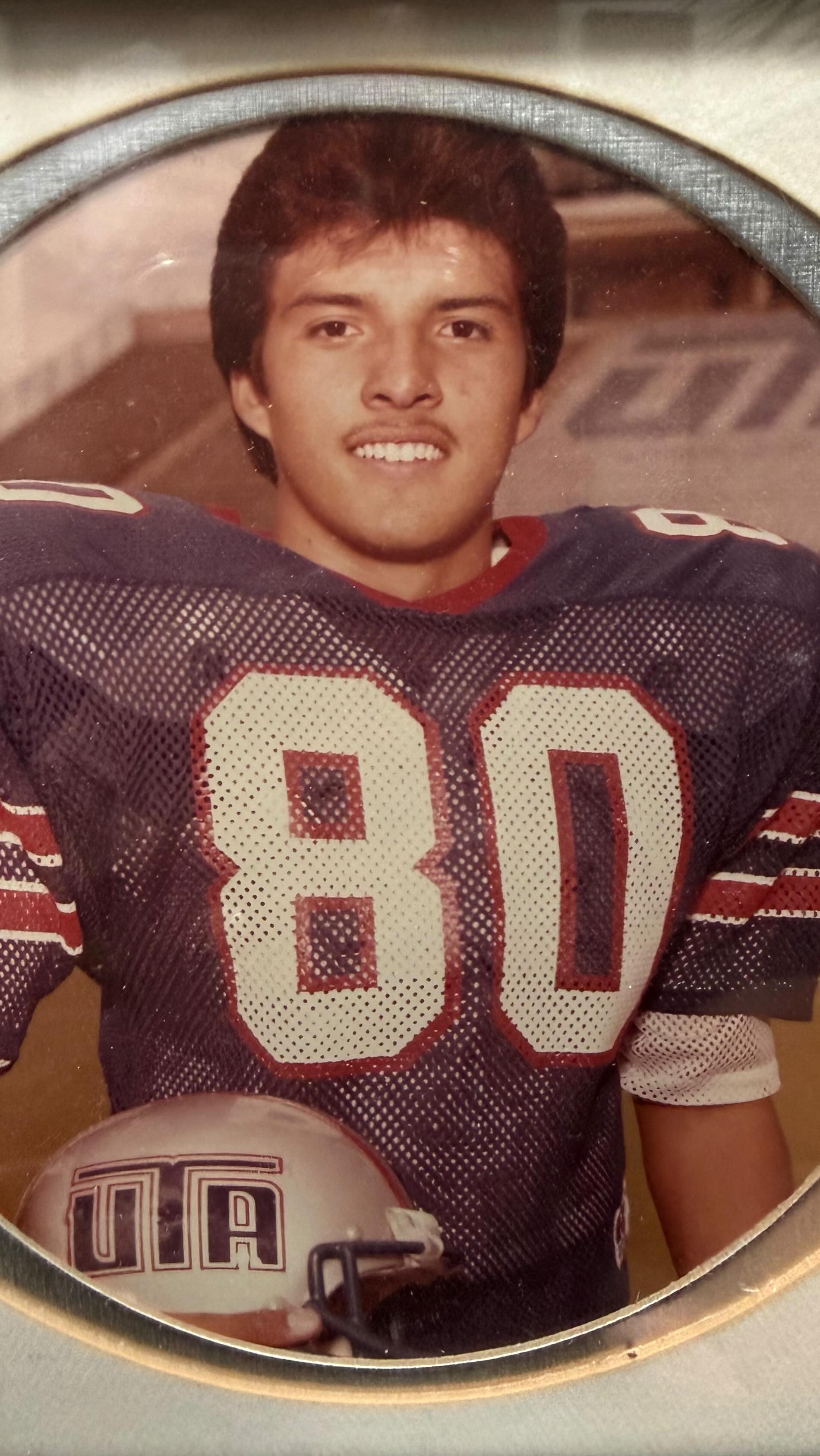 The University of Texas at Arlington had their homecoming this past Saturday.  Fred is not only an alum but also was on the last football team before they closed the program down. 

The school had a special football team reunion. He saw guys he hadn’t seen in almost 40 years and he was only on the team for about 4-5 months as he arrived in the summer and the program ended late November. 

I love football for many reasons and the  brotherhood is one of them. These guys laughed and told stories some of which Fred hadn’t thought of in years.  He was the “youngest” of the brothers and it didn’t matter. From the basketball game to Gilligan’s afterwards, he had so much fun rekindling friendships, and I enjoyed meeting spouses and laughing at/with these boys. 

Small world too - Cliff Odom played at UTA before Fred was there then went to the NFL. His son Chris now plays with Antonio on the Dallas Renegades and are great friends.