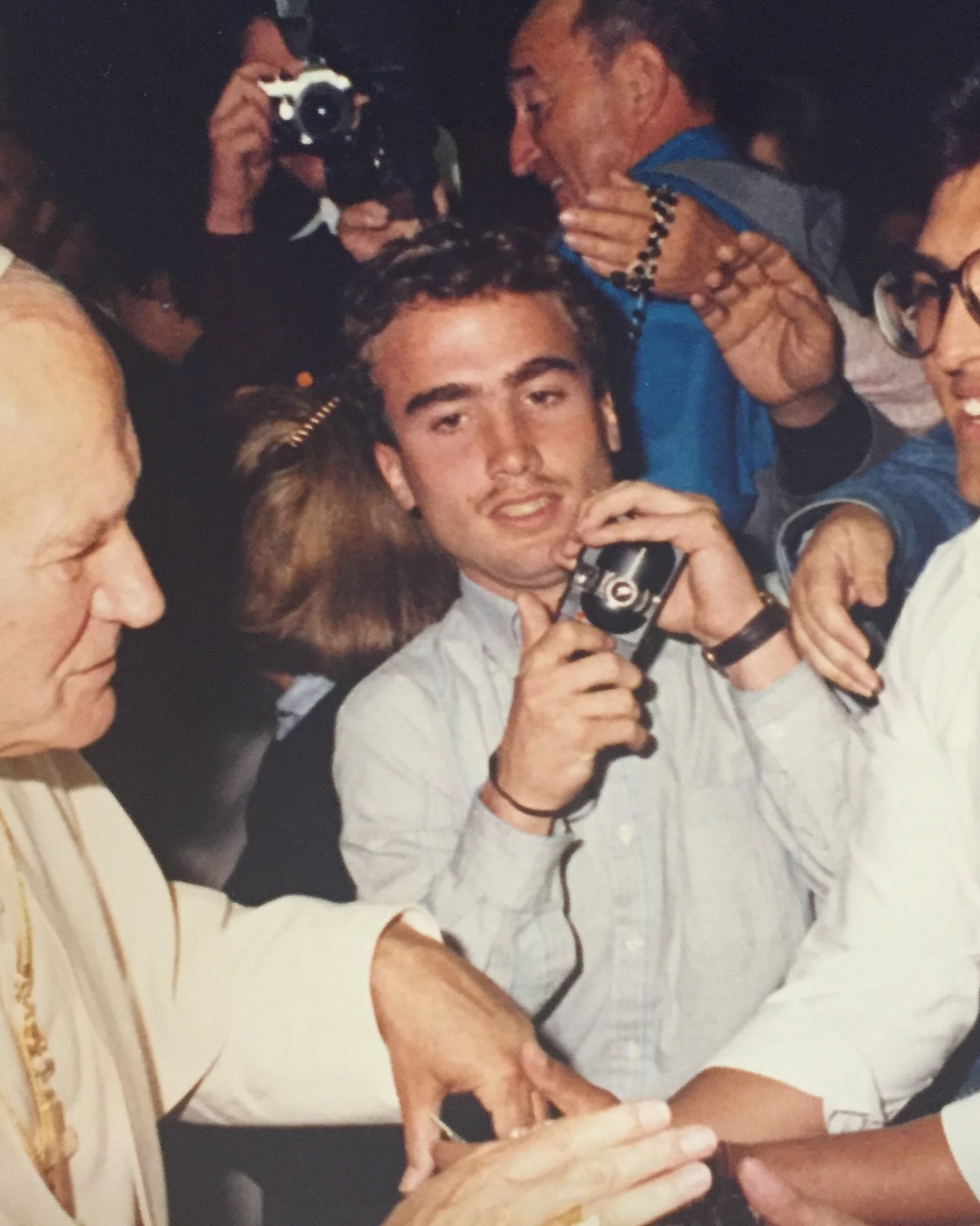 Full circle moment for Fred. 

He studied here in Italy 37 years ago for his last semester of college. During his Papal audience visit, it was raining, similar to how it was for us yesterday. His, however, was moved inside the auditorium. 

I won’t share the whole story but the photo of him and Saint Pope John Paul is a result of how it went for him. 

Today, on the Feast Day for this special saint, we visited his tomb at St. Peter’s Basilica. 

Yesterday during Pope Leo’s papal audience we were blessed to be in St. Peter’s Square as part of it. 

To top it off, Pope Leo’s lung cancer surgery had us wondering if he’d actually do the Papal audience up until the day before and then when it was raining off and on that morning while we waited (for 3 hours) we wondered if he’d move it inside like they did 37 years ago. Thankfully, they did not and the sun came out just in time him to start cruising around in the Popemobile. 

Indescribable and priceless.

#joymeter #vaticanmuseums #jp2 #popejohnpaul2 #fullhearts